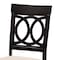 Baxton Studio Lucie Sand Upholstered Espresso Finished Wood Dining Chair, PK4 157-9731 - alternate 6